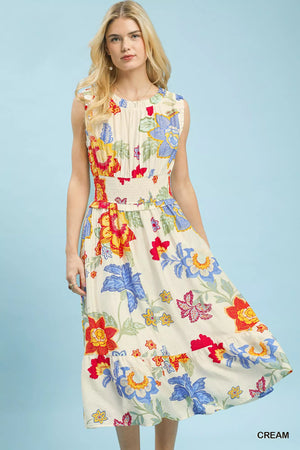 The Bloom Smocked Midi