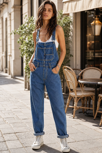 Vintage Denim Overall Jumpsuit
