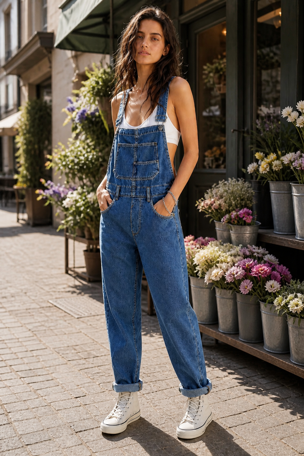 Vintage Denim Overall Jumpsuit