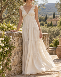 Robe Volantée À Niveaux