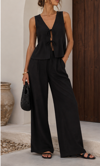 Pantalon Et Haut Sans Manches
