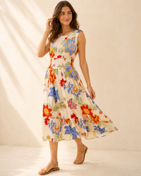 The Bloom Smocked Midi