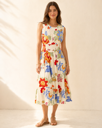 The Bloom Smocked Midi