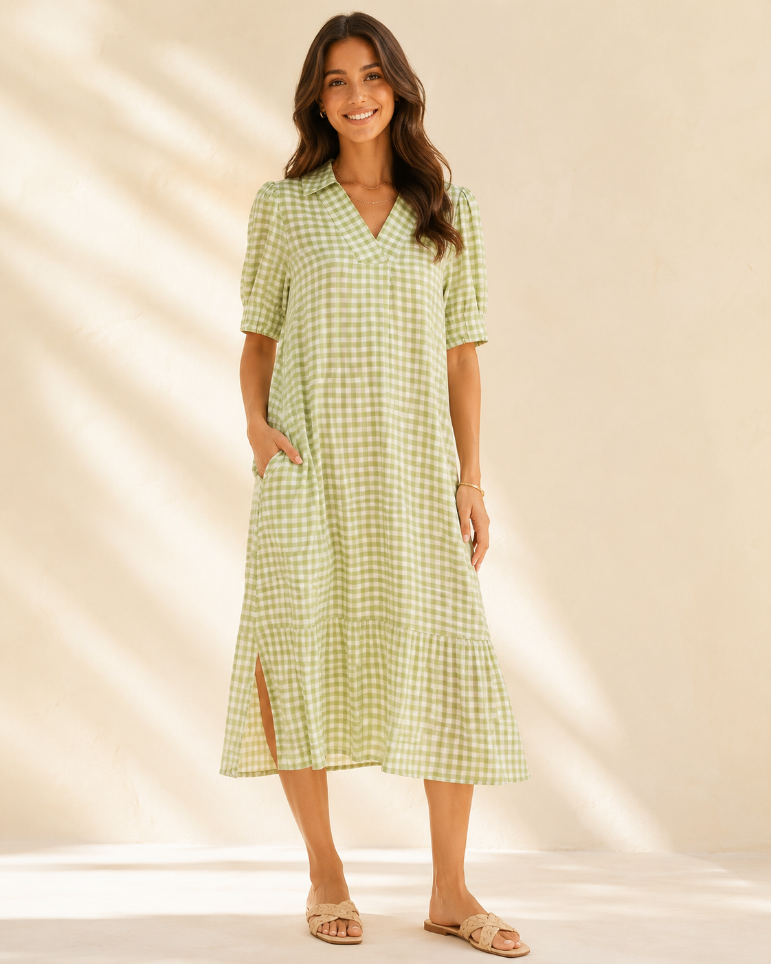 The Gingham Garden Dress