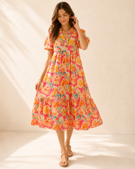 The Petal Puff Midi